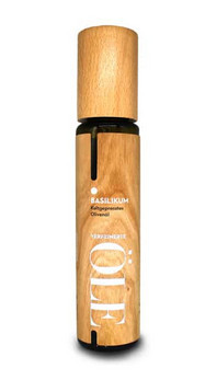 Natives Olivenöl extra - Basilikum - Wood Design von Greenomic