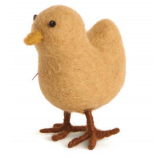 Mini-Huhn aus gelbem Naturfilz Én Gry & Sif