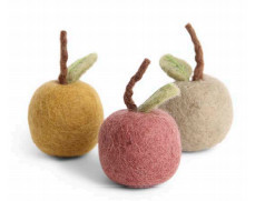 3er-Set Mini- Äpfel aus Naturfilz Én Gry & Sif